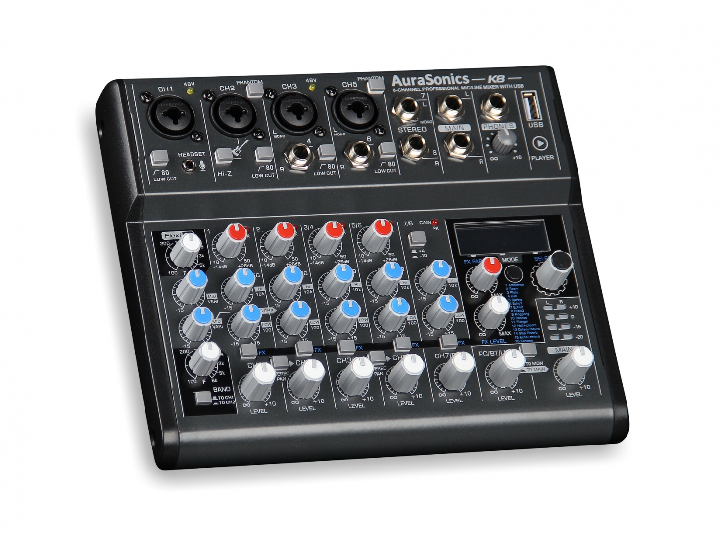 AuraSonics K8 компактный микшерный пульт в Цивильске