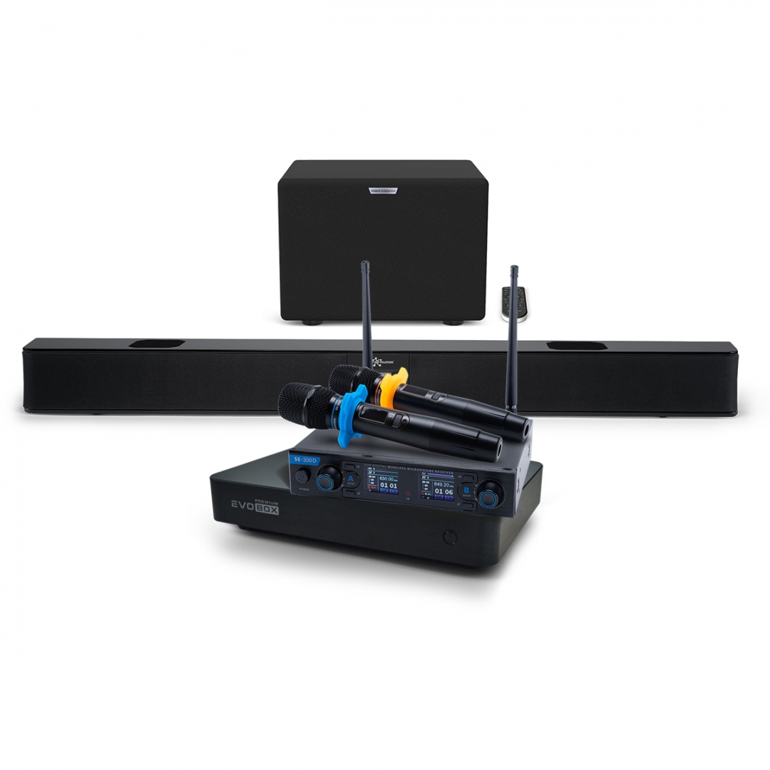 Hi-End караоке-система EVOBOX Premium + EvoSoundBar (саундбар с караоке) в Цивильске
