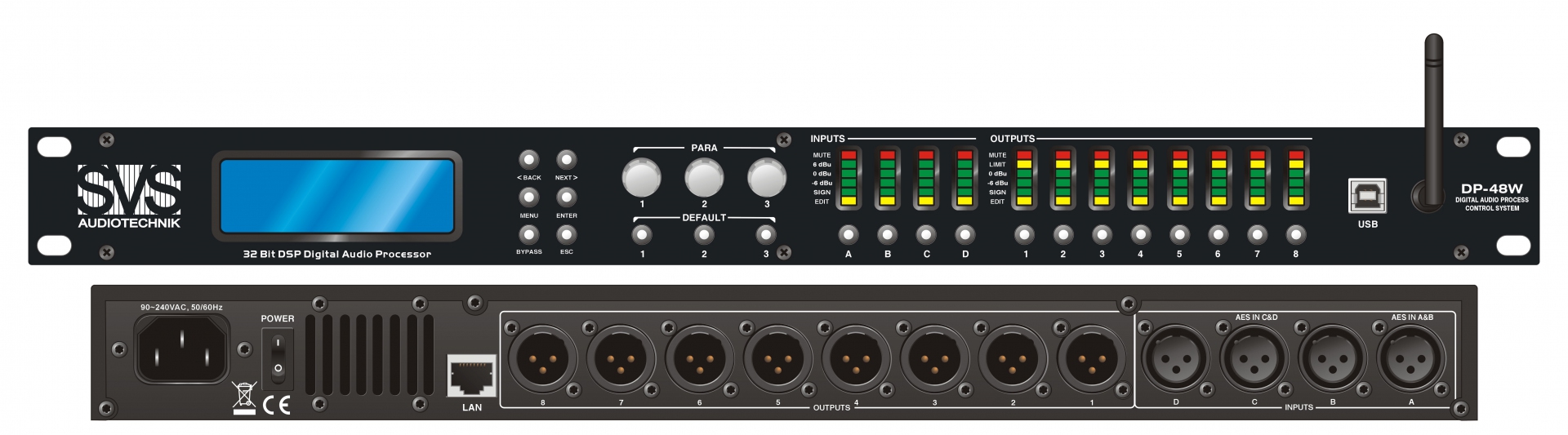 SVS Audiotechnik DP-48W Цифровой процессор: 4 входа 8 выходов в Цивильске