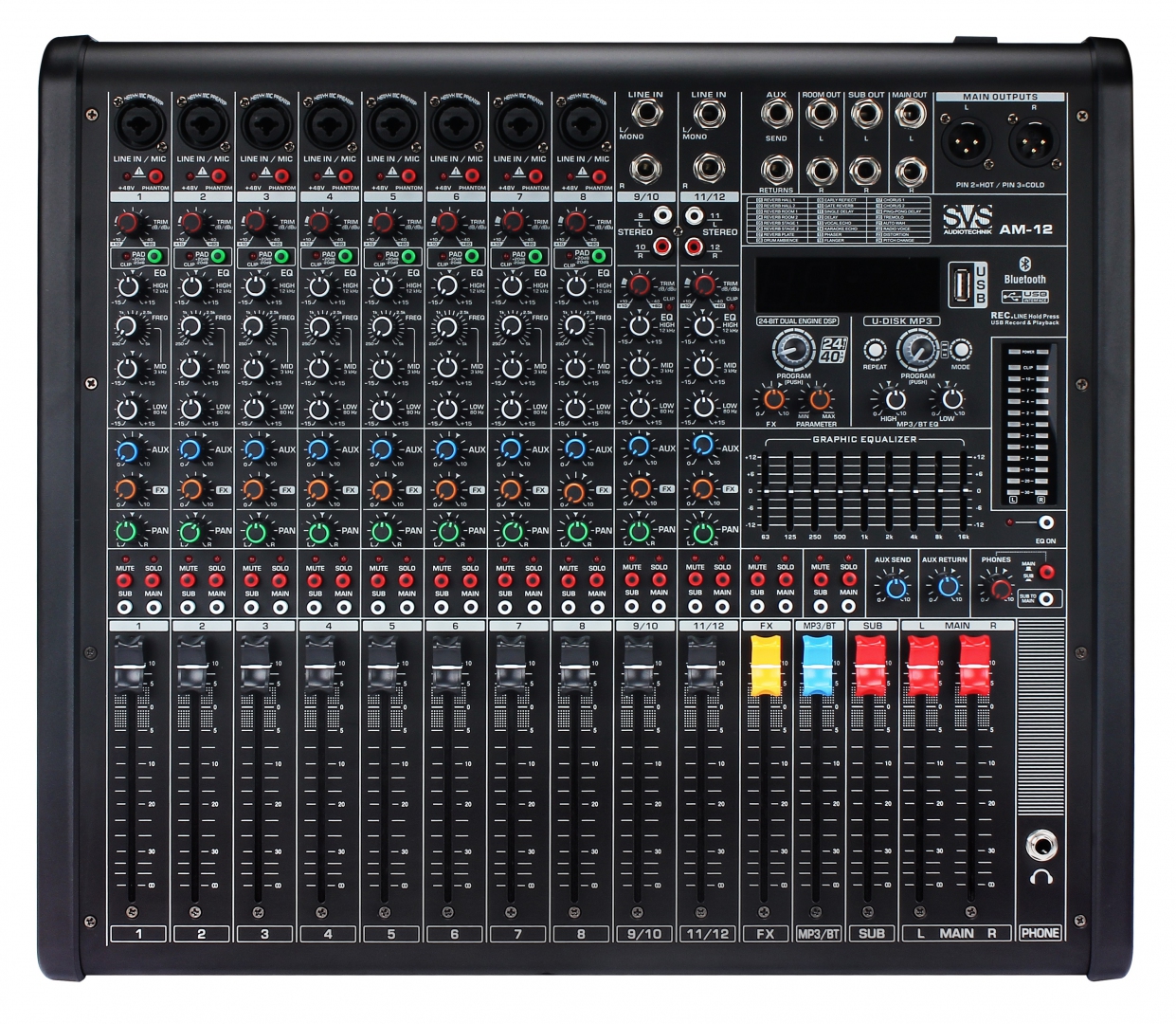 SVS Audiotechnik mixers AM-12 Микшерный пульт аналоговый, 12-канальный в Цивильске